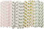 Hawaiian Tropical Party Pineapple 12mm Paper Straws Luau Decorations