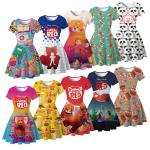 Girls Cosplay Dress 3D Digital Printing Children'S Dress Clothing
