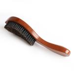 Wood Boar Bristle 360 Curved Custom Logo Medium Hard Wave Brush For Men Abeis