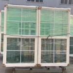 Single Double Glaze UPVC PVC Vinyl Single Hung Window