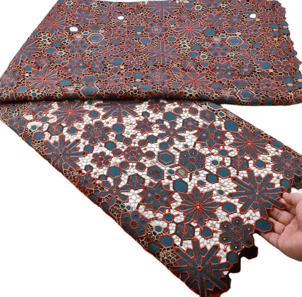Milan fashion comfortable guipure lace wedding african lace fabric soft water