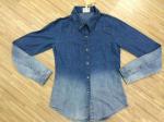 Ladies long sleeve colorful shirts stock