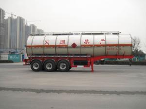 China Aether Gas Diesel Liquid Tank Truck with 3 BPW Axles , 42500L SUS factory