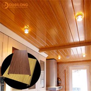 China Decorative beveled Strip Suspended Metal Ceiling S shaped 150mm x 3450mm factory