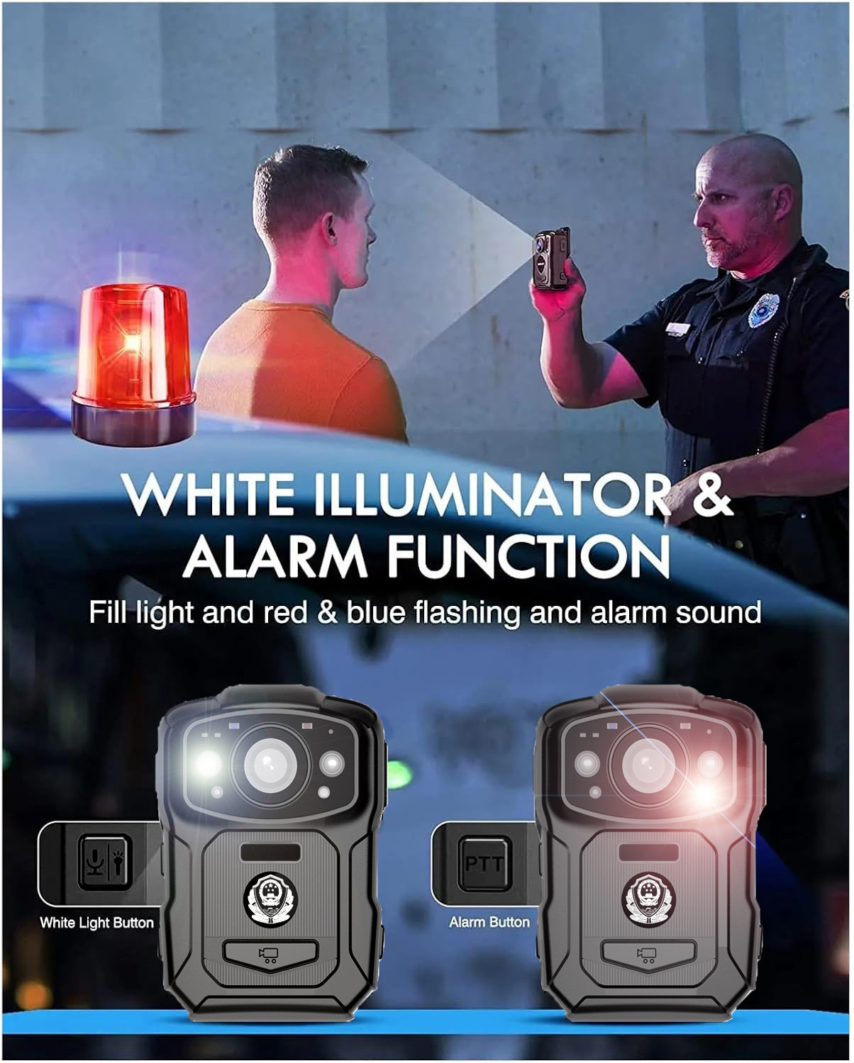 128G Storage 4K Body Camera with 2MP Sensor for Challenging Environments