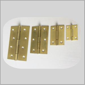 China Small Size Solid Brass Cabinet Hinges Heavy Duty Long Durability Elegant Look factory