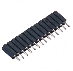 WCON 2.54 mm Machined Female Header PCB Round Header Light Bar Connector H=7.0