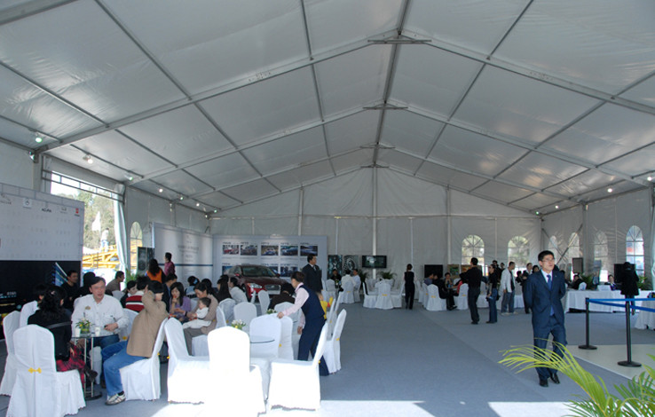 12mx15m A- Frame Soft Wall Exhibition Shelter Modular Frame For Car Show