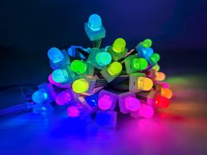 China IP67 12mm 5050 SMD LED DC5V RGB UCS1903 Square LED Pixel Light factory