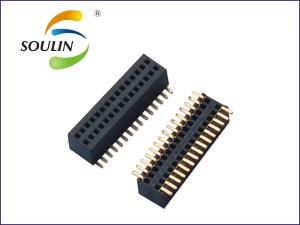 China 0.8mm Pitch Right Angle Female Header Waterproof Gold Plated factory