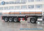 Ammonium Mitrate Oxidatioin Fuel Tank Trailer , 28000L 3 Axle Stainless Steel