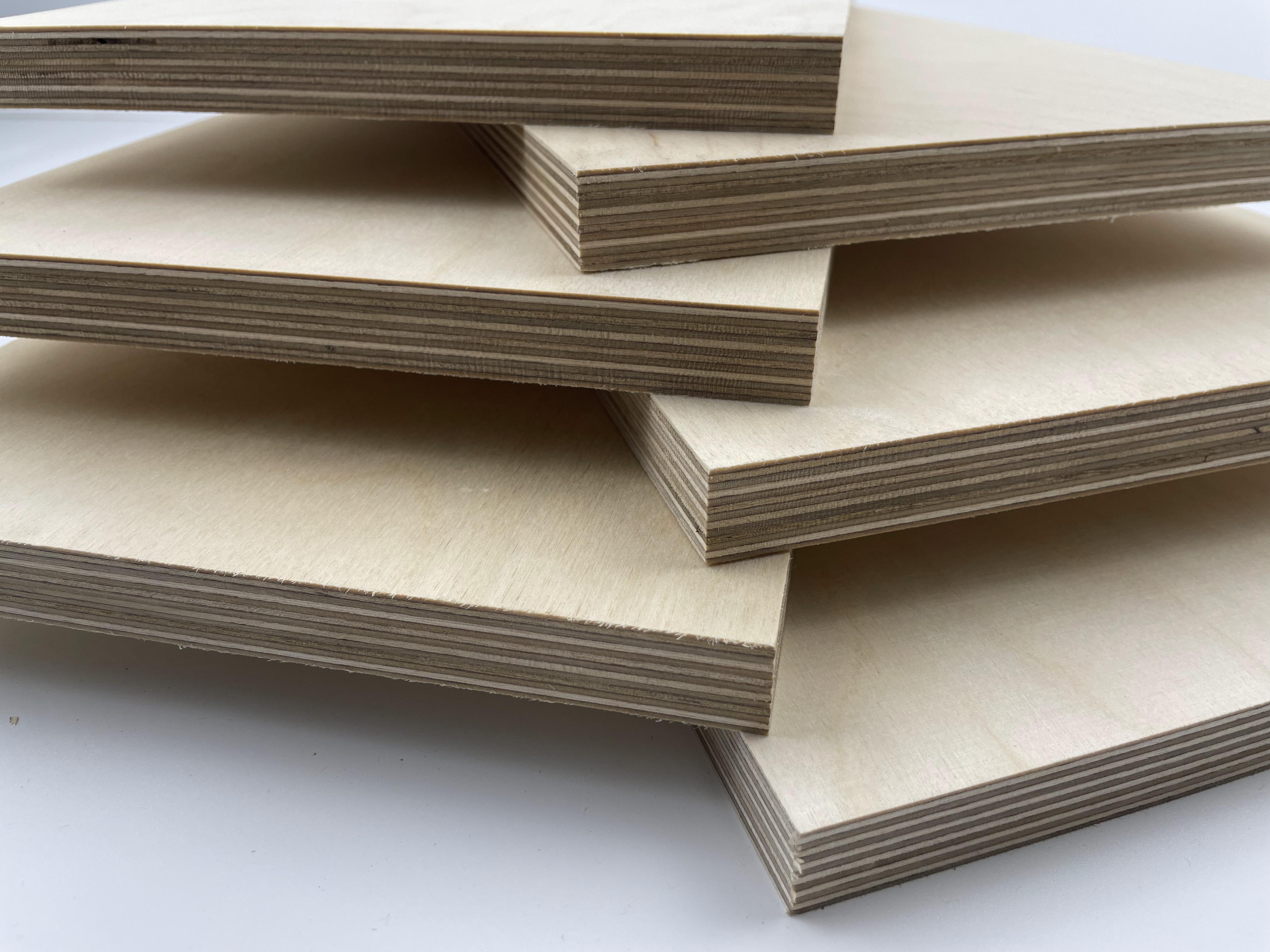 Top Sale Russian Baltic Birch Plywood E0 6mm 9mm 12mm 15mm 18mm 24mm Full Birch 1220*2440mm Plywood Sheet