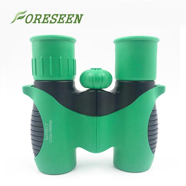 FORESEEN manufacturers OEM 8X21 binoculars for kids toy binoculars plastic
