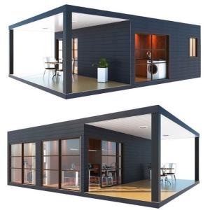 China CNAS 18mm Mgo Board 20ft Flat Pack Container Office Cabin factory