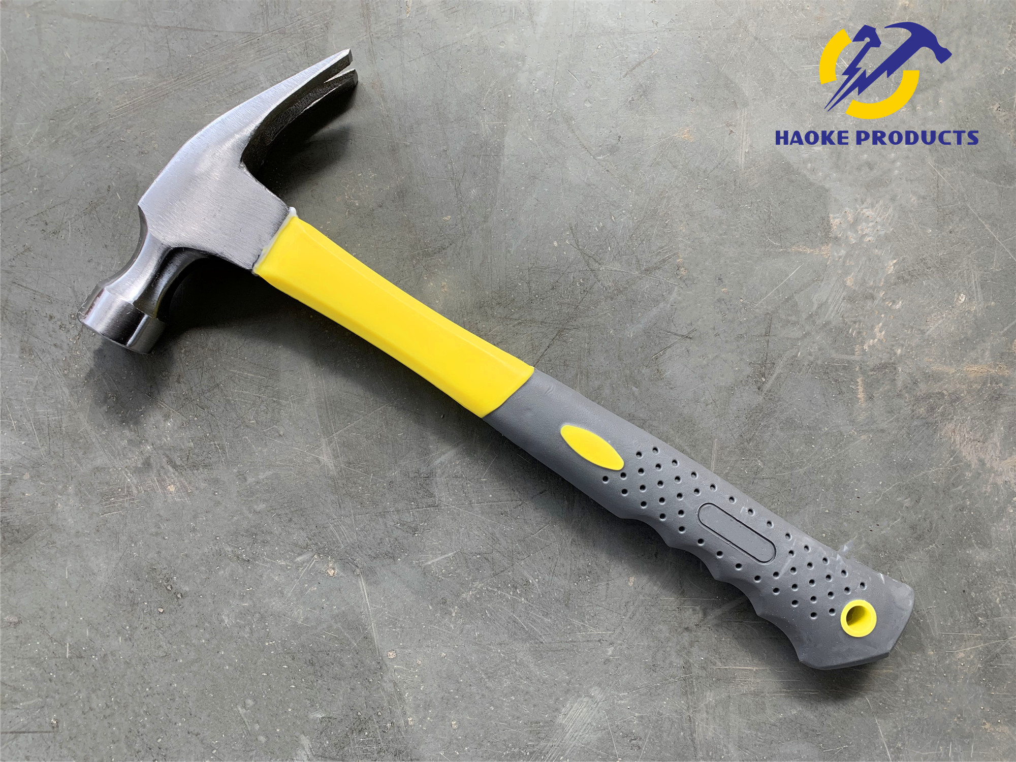 No Deformation Safer And More Durable C1045 Forged Carbon Steel 16OZ Claw Hammer With Plastic Handle