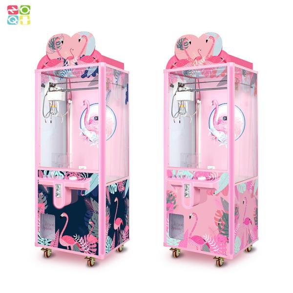OEM Wood Cabinet Custom Big Claw Arcade Crane Machine With Bill Acceptor