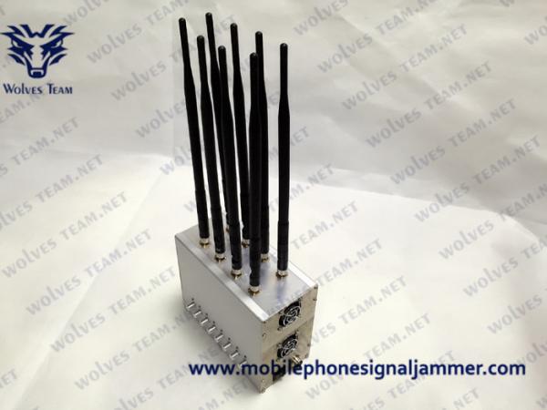 Cooling Fans All Cell Phone Signal Jammer GSM 3G 4G 5G Jammer Multi Bands Omni