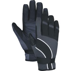 China PU Palm Black Horse Riding Gloves factory