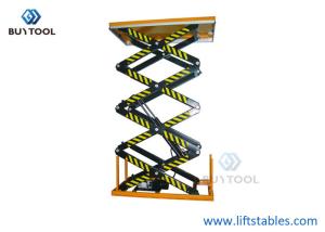 China 150 Kg 400kg Hydraulic Manual Scissor Lift Table Four Scissors Height 4000mm factory