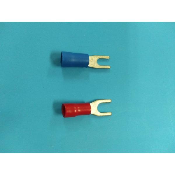 China PVC Insulation Fork Crimp Terminals Electrolytic Copper Tin Plated factory