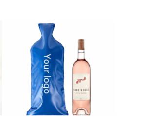 China Bubble Skin PVC Wine Bag , Heat Seal PVC Travel Bag For Bottle Protector factory