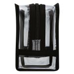 Cosmetic Makeup Toiletry Clear PVC Travel Bath Wash Bag Holder Pouch Kit black
