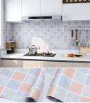 Modern Tile Mosaic Ceramic Wallpaper Roll for Kitchen Cupboard Cabinet Furniture