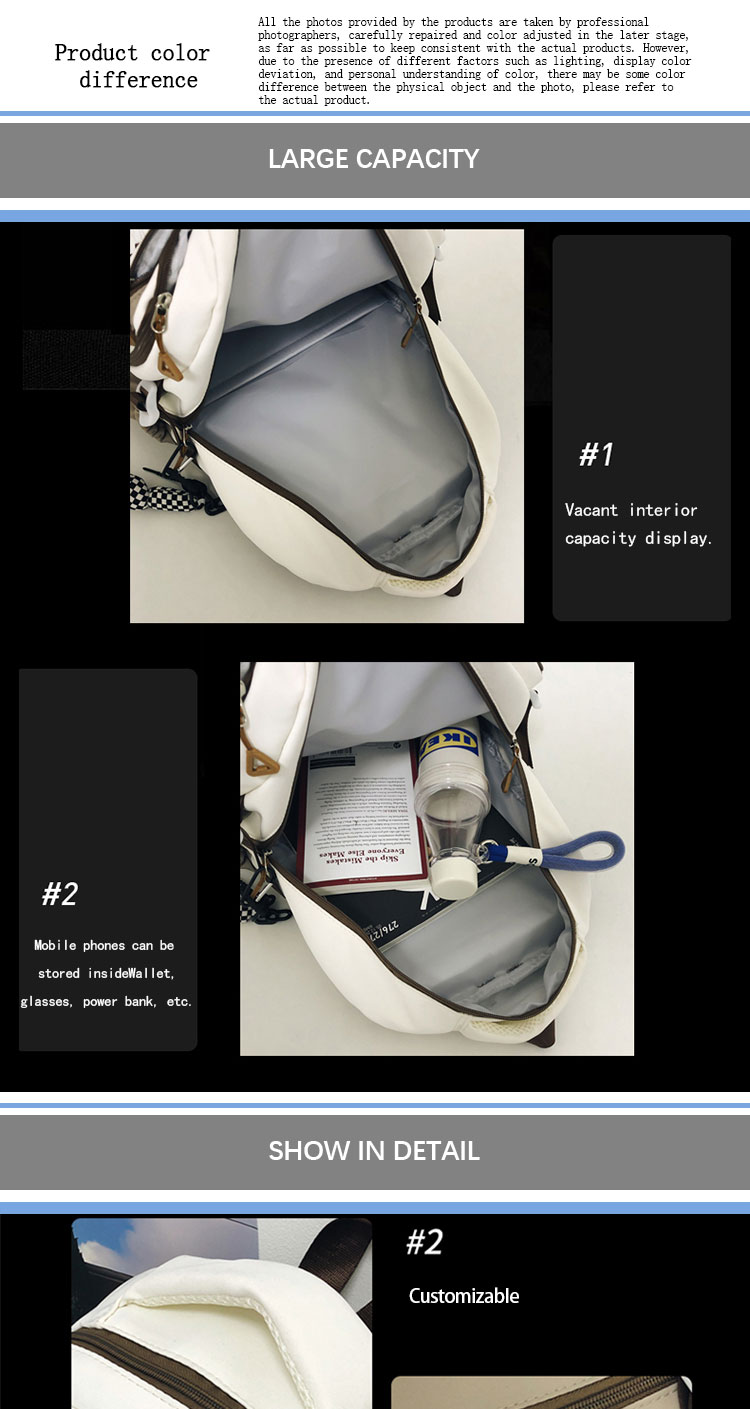 Multi Functional Large Capacity Backpack Outdoor Leisure Short Trip Backpack OEM