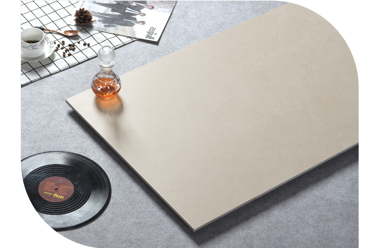 Gray Soft Glazed Inside Wall And Floor Porcelain Tiles Grade AAA For Bathroom 120x60cm