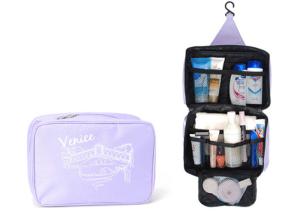 China Canvas Hanging Toiletry Bag Transfer Print For Portable Packaging ODM factory