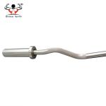 Black Finshed Easy Curl Bar , Weight Lifting Safety Bar 47 Inch 10kg