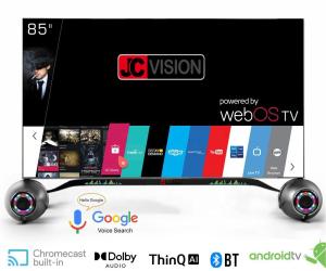 China Indoor Digital Signage Displays 85 Inch Smart 4K TV With Android 11 1 And 178x178 Viewing Angle factory