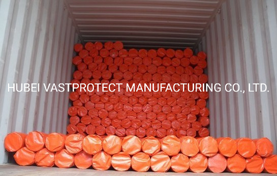 Width 3.65m Waterproof Orange PE Tarpaulin Roll with Paper Core