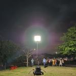 Events Telescopic Towable Light Tower 500W LED Balloon Mobile Light Tower For