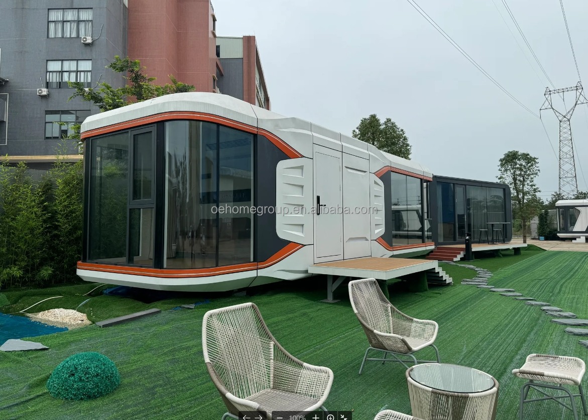 Prefab House Luxury Hotel Modular Villa 2 Bedroom Prefab Homes Prefabricated Building Space Capsule Prefabricated Cabins