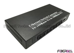 China Convergence Layer Fiber Switch 100M Fiber Media Converter With 4 Fiber Interfaces factory