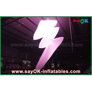 Nylon Cloth Hang Inflatable Lighting Decoration With LED Light Color Change