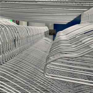 China 1.9mm 16 Inch Cloth Drying Hanger , Powder Coating Laundry Wire Coat Hangers factory