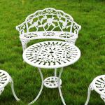 Metal Type Aluminum Love Seat Bench for Outdoor Patio Garden Balcony in Modern
