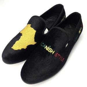 China Wear Resistant Mens Velvet Loafers , Men Casual Shoes With Black Color factory