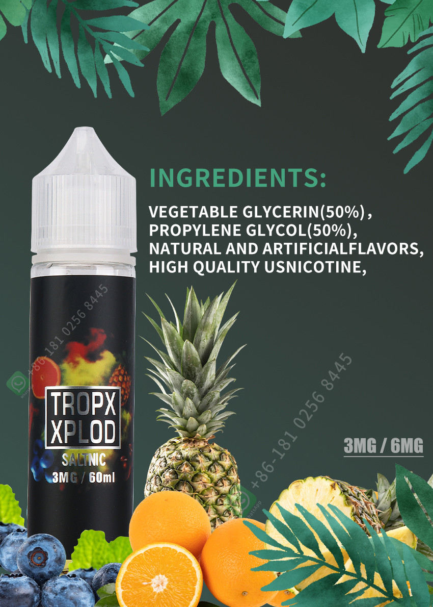 Nicotine E-Liquid Vape Juice E-Cigarette Vaping Liquid 30ml 60ml Vape Juice Orange Taste