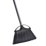 Angled Dust Push Broom Steel Handle Home Office Floor