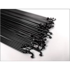 2mm Diameter Bicycle Spare Parts Stainless Steel Bicycle Spokes With Black J