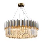 Height 30cm E14 Chrome Royal Crystal Hanging Lamps For Living Room