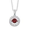 China Colors in Rhythm Necklace Garnet/White Topaz Sterling Silver factory
