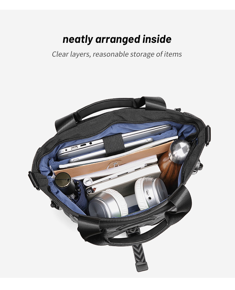 Interior Slot Pocket Anti Theft Men Business Backpack 20L To 35L