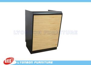 China Black Wood Reception MDF Desk factory