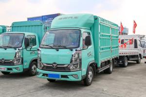 China Foton Auman Mini Truck 2.0L 127HP CNG 3.815m High Roof Deflector Fence Truck Shock-Absorbing Seats factory