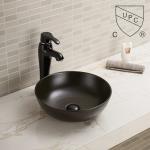 Counter Top Bathroom Sink Custom Small Black Round Console Face Basin