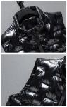 Zipper Quilted Bubble Coat Vest Waterproof Polyester Cotton Sleeveless Puffer